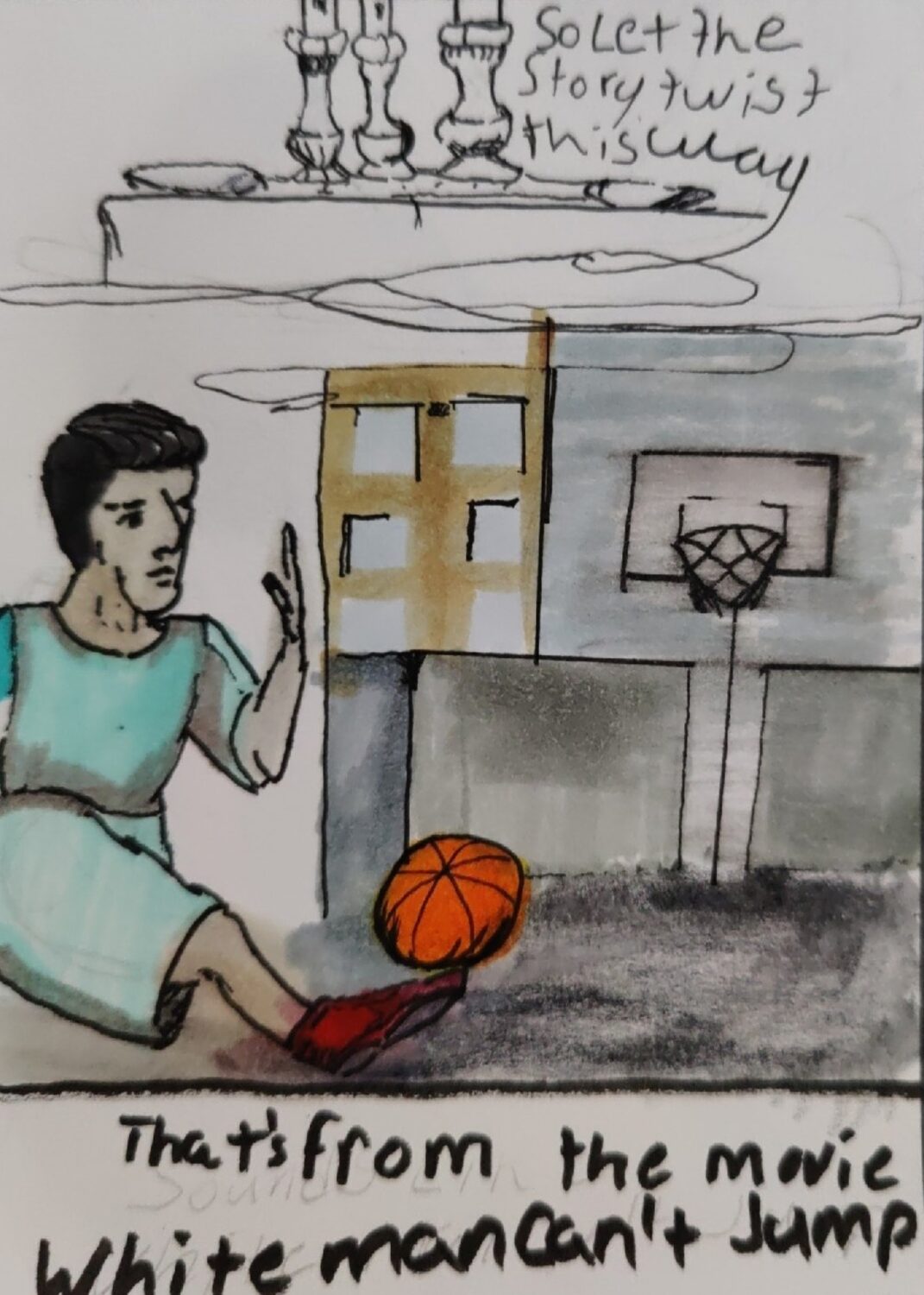 comic art, comic strips, inkedpath, Quibbles of the scribbles, the clone did it, webcomic, Away-ink,