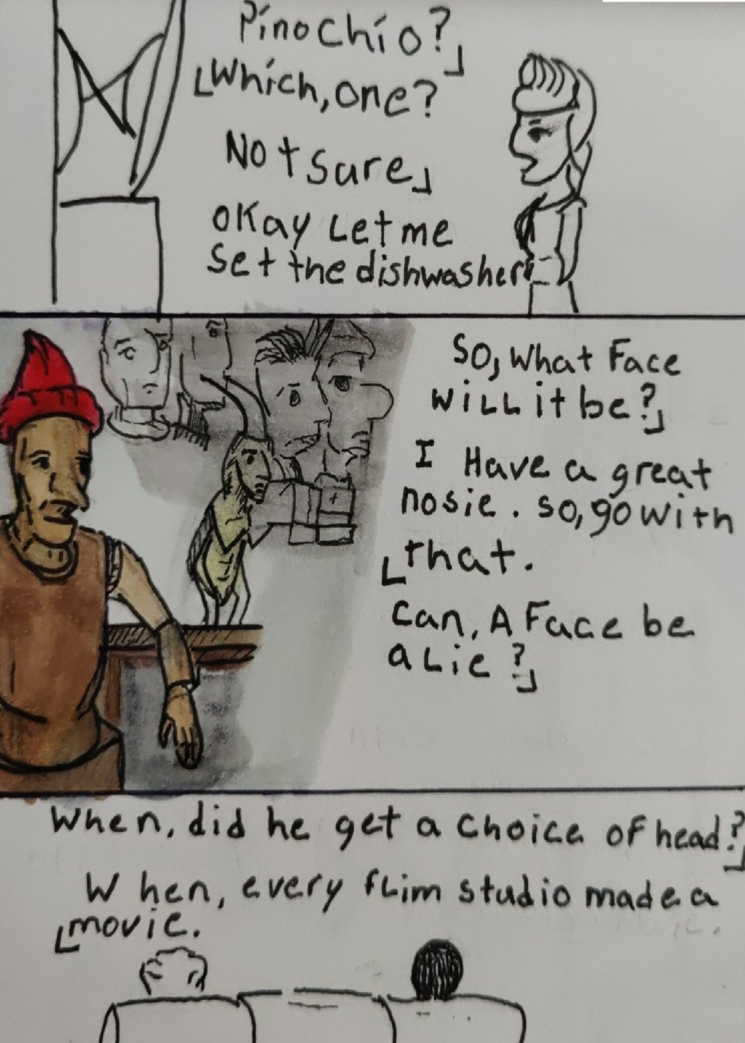 comic art, comic strips, inkedpath, Quibbles of the scribbles, the clone did it, webcomic, Away-ink,