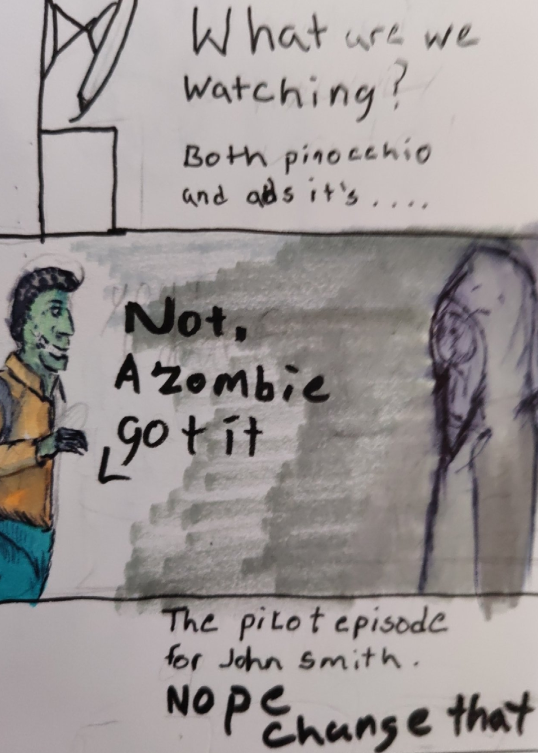 comic art, comic strips, inkedpath, Quibbles of the scribbles, the clone did it, webcomic, Away-ink, La tinta, away forward ink the path