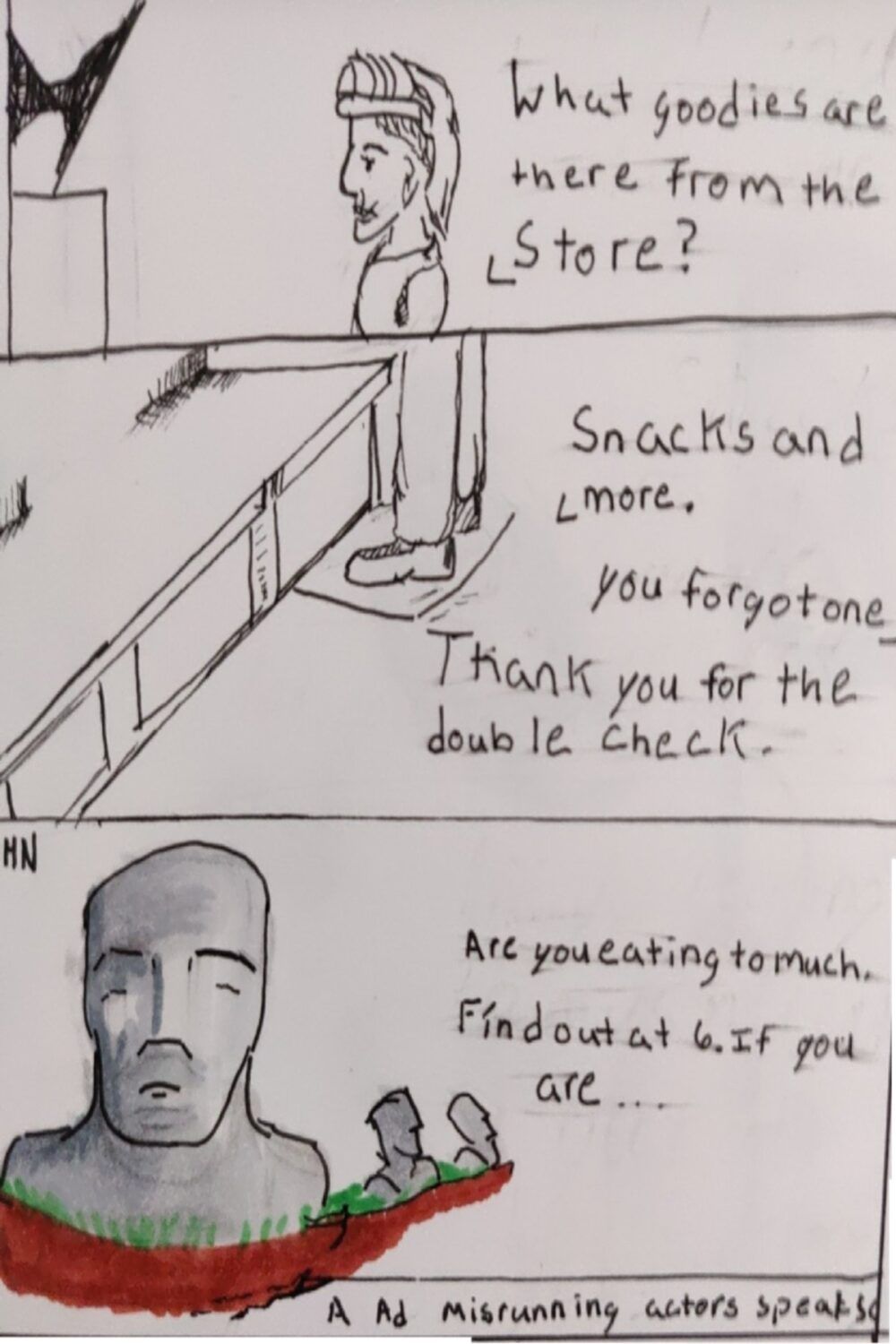 comic art, comic strips, inkedpath, Quibbles of the scribbles, the clone did it, webcomic, Away-ink,