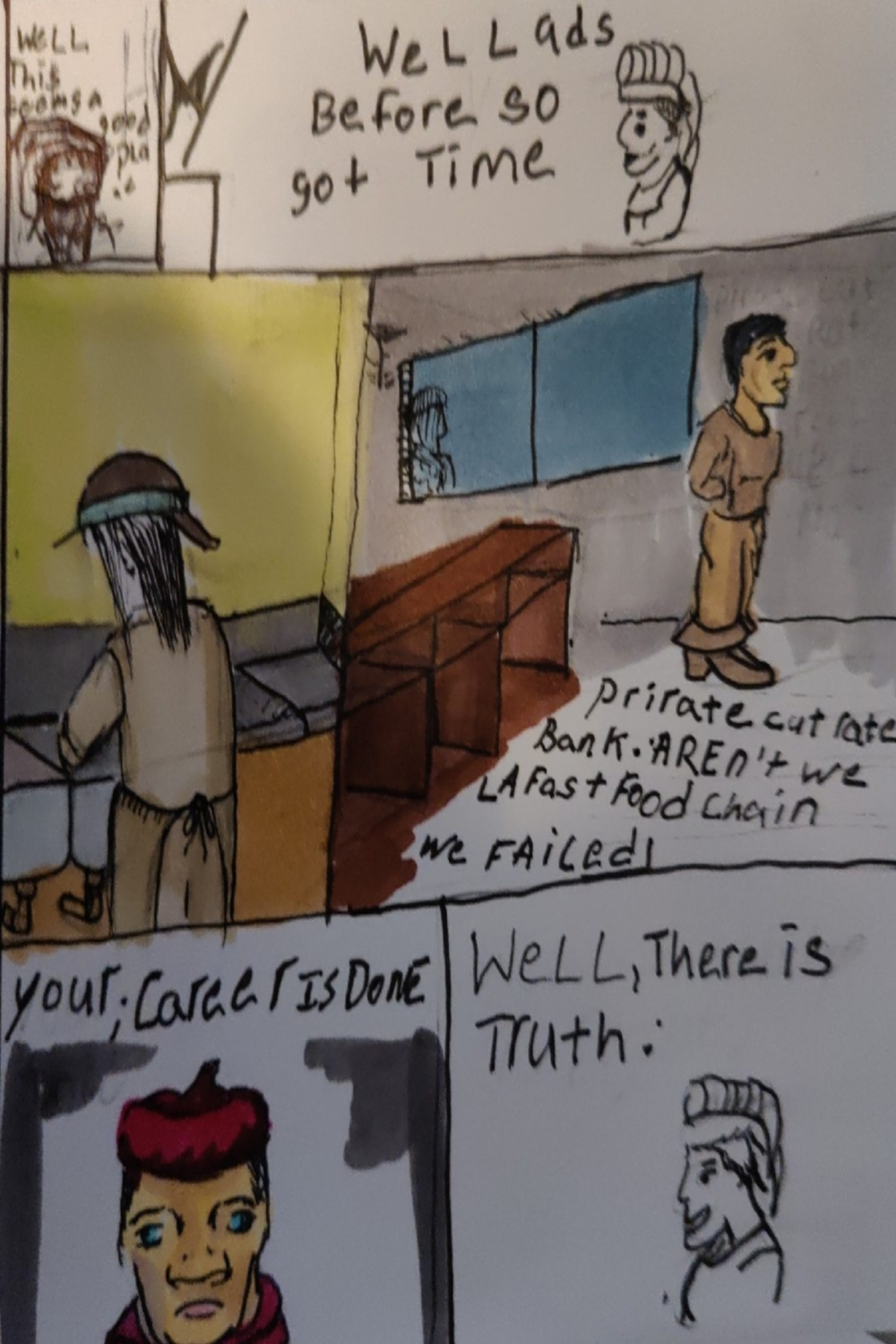 comic art, comic strips, inkedpath, Quibbles of the scribbles, the clone did it, webcomic, Away-ink,