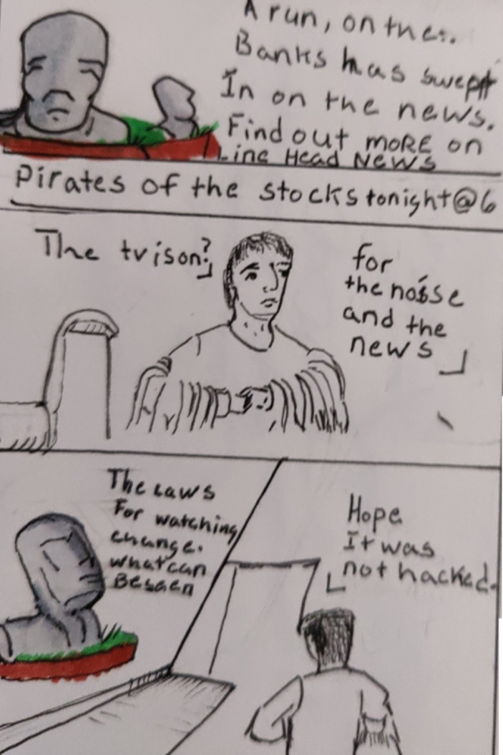 comic art, comic strips, inkedpath, Quibbles of the scribbles, the clone did it, webcomic, Away-ink,