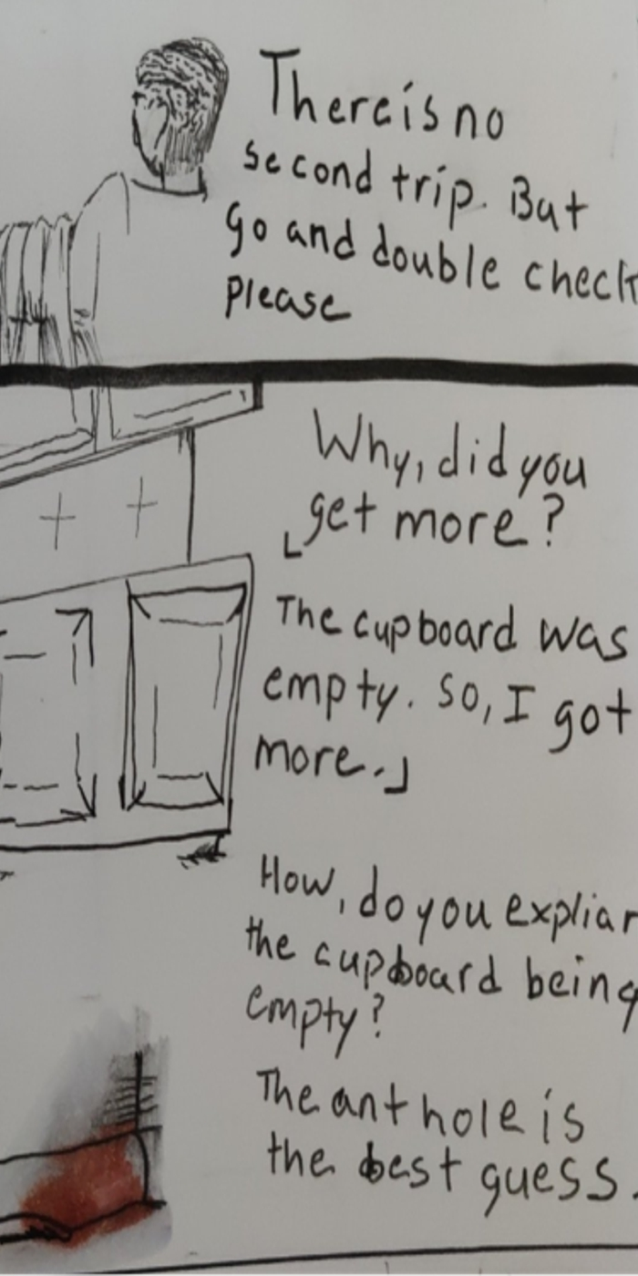 comic art, comic strips, inkedpath, Quibbles of the scribbles, the clone did it, webcomic, Away-ink,