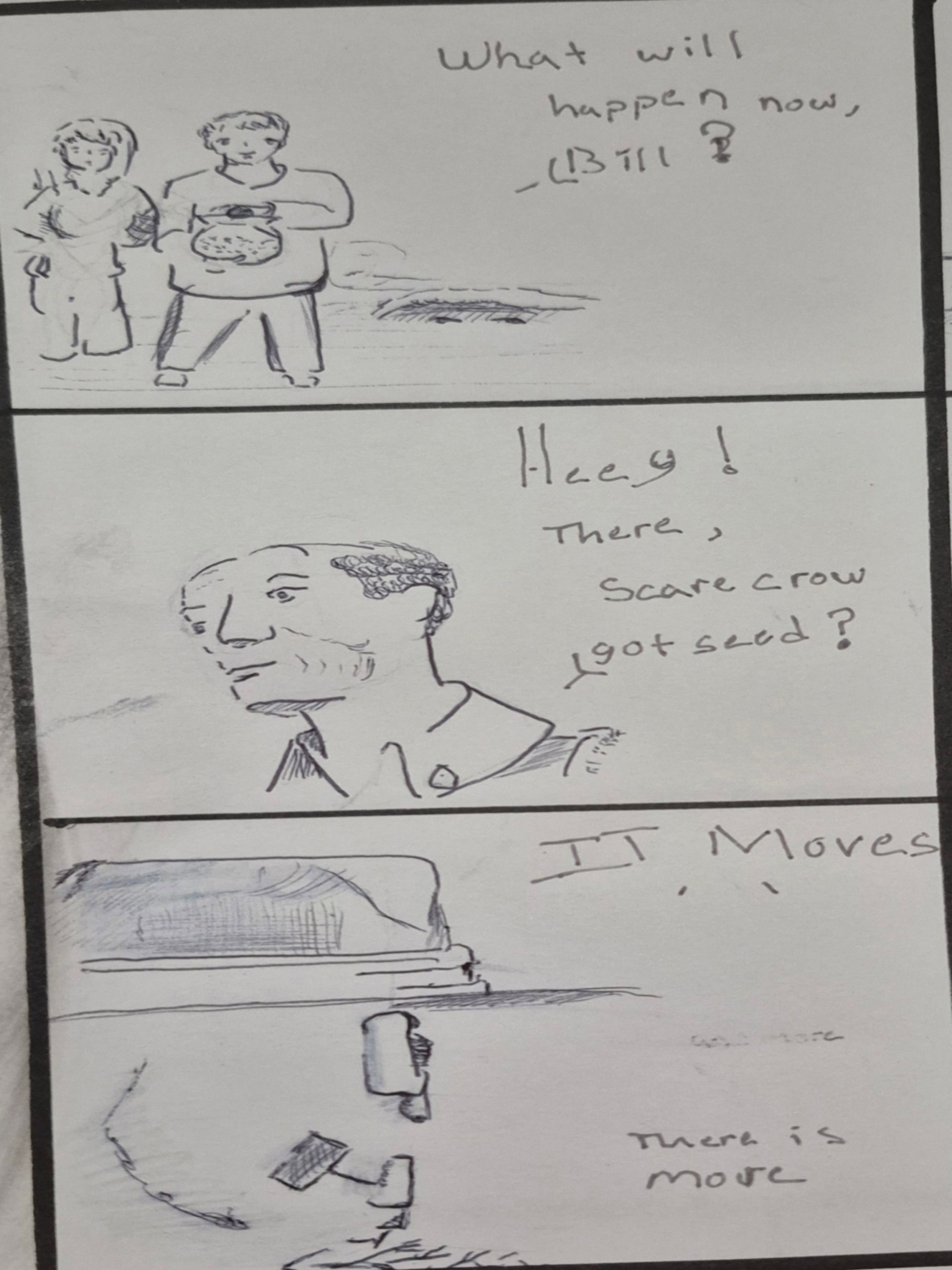 Inked path: Two Crowns Faced to The Crowd, comic art, comic strips, inkedpath, late to the party, puzzlement, Quibbles of the scribbles, the clone did it, used or not, webcomic.