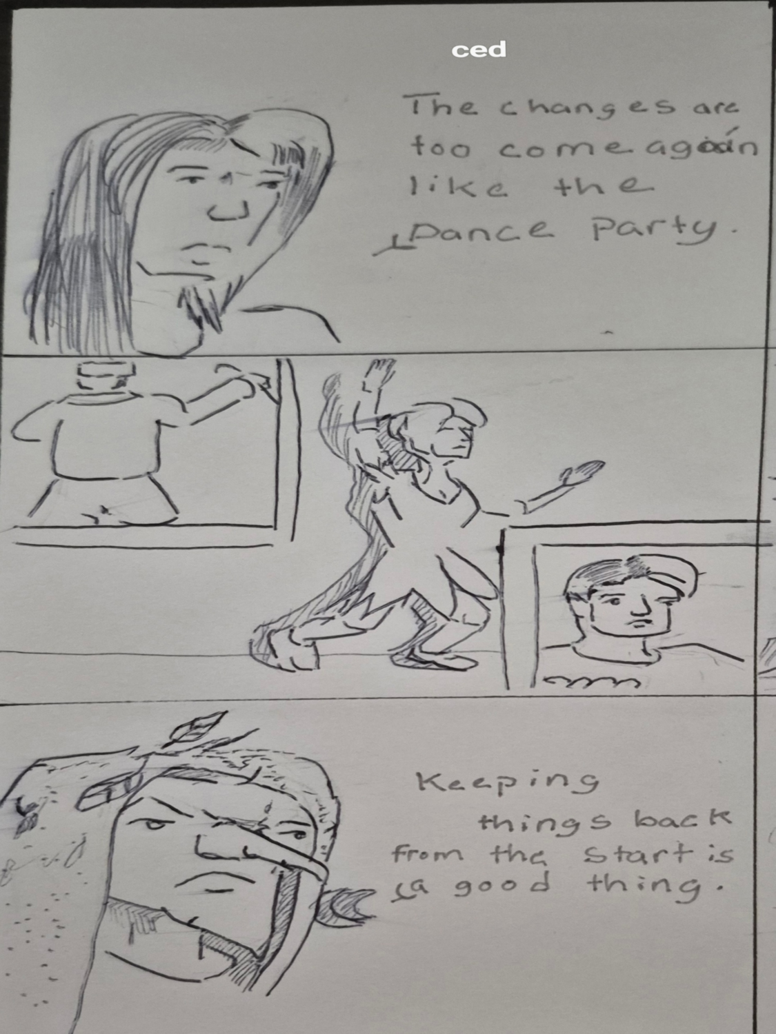 Inked Path: The Jelly Flower of an Artist, right?, comic art, comic strips, inkedpath, late to the party, puzzlement, Quibbles of the scribbles, the clone did it, used or not, webcomic.