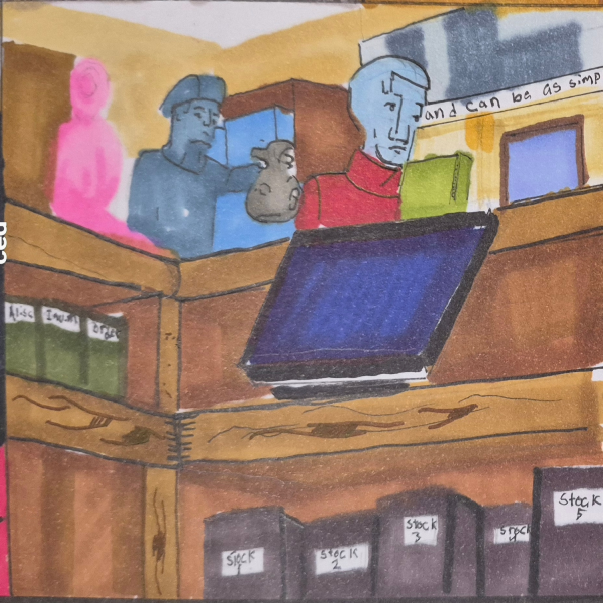 Inked Path: A murky depth and foggy view brings to mind, right?, comic art, comic strips, inkedpath, late to the party, puzzlement, Quibbles of the scribbles, the clone did it, used or not, webcomic.