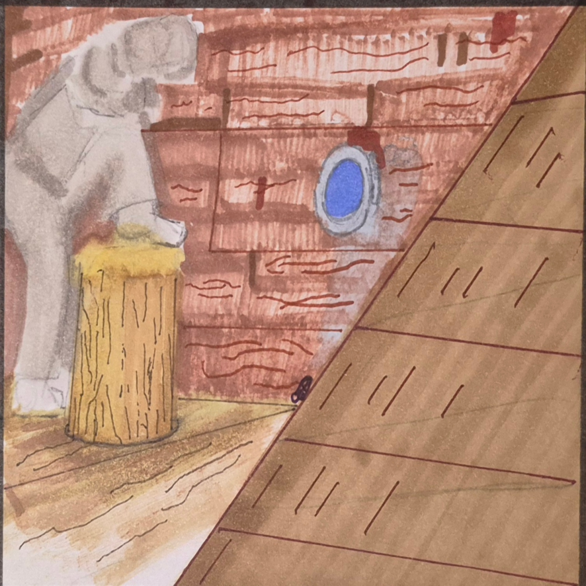 Inked Path: A murky depth and foggy view brings to mind, right?, comic art, comic strips, inkedpath, late to the party, puzzlement, Quibbles of the scribbles, the clone did it, used or not, webcomic.