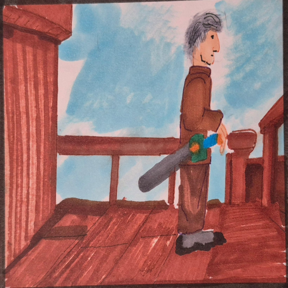 Inked Path: A murky depth and foggy view brings to mind, right?, comic art, comic strips, inkedpath, late to the party, puzzlement, Quibbles of the scribbles, the clone did it, used or not, webcomic.