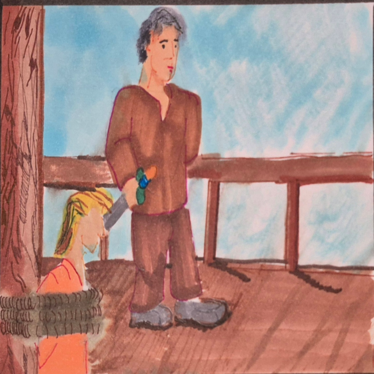 Inked Path: A murky depth and foggy view brings to mind, right?, comic art, comic strips, inkedpath, late to the party, puzzlement, Quibbles of the scribbles, the clone did it, used or not, webcomic.