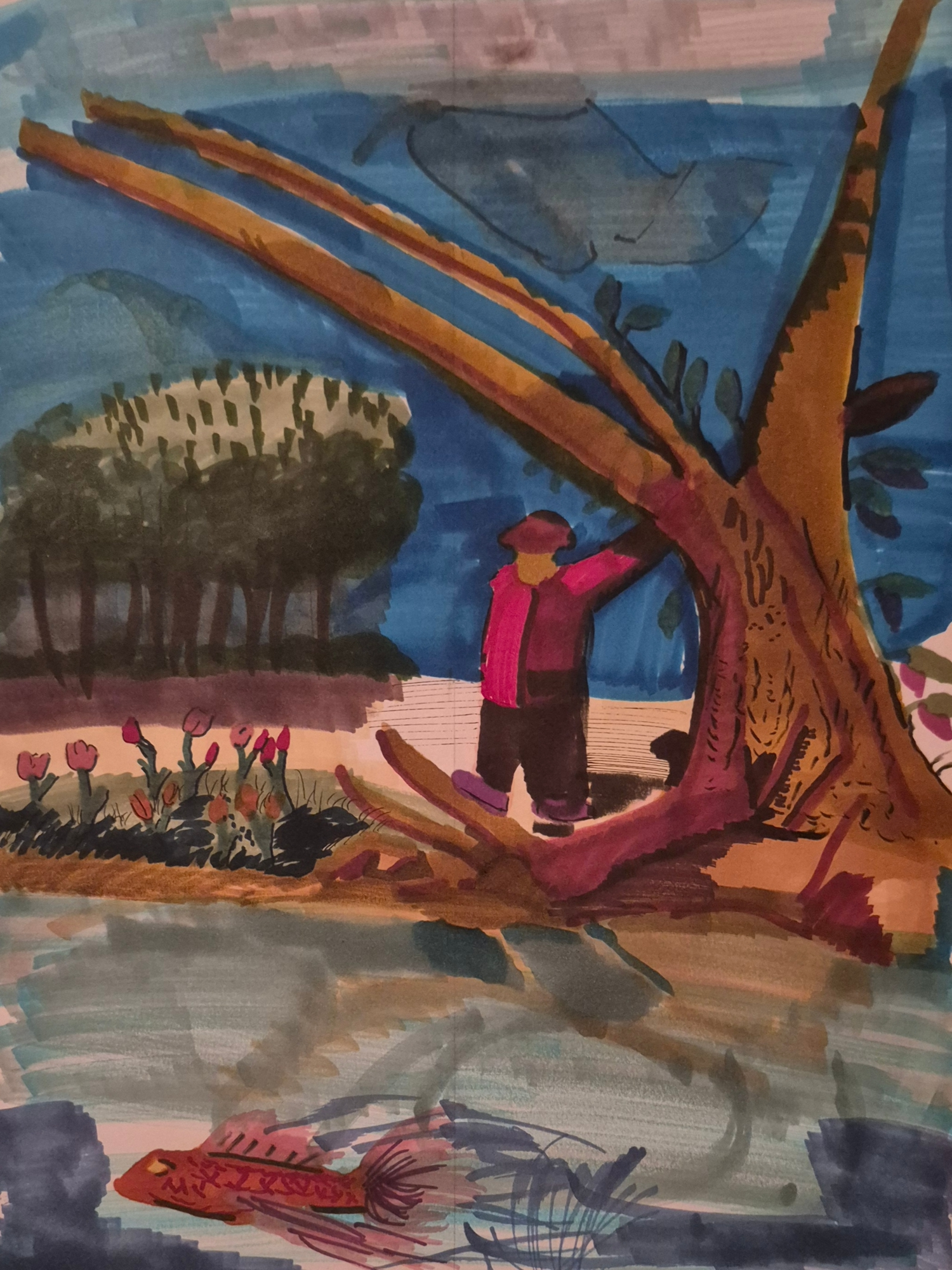 Inked Path: A murky depth and foggy view