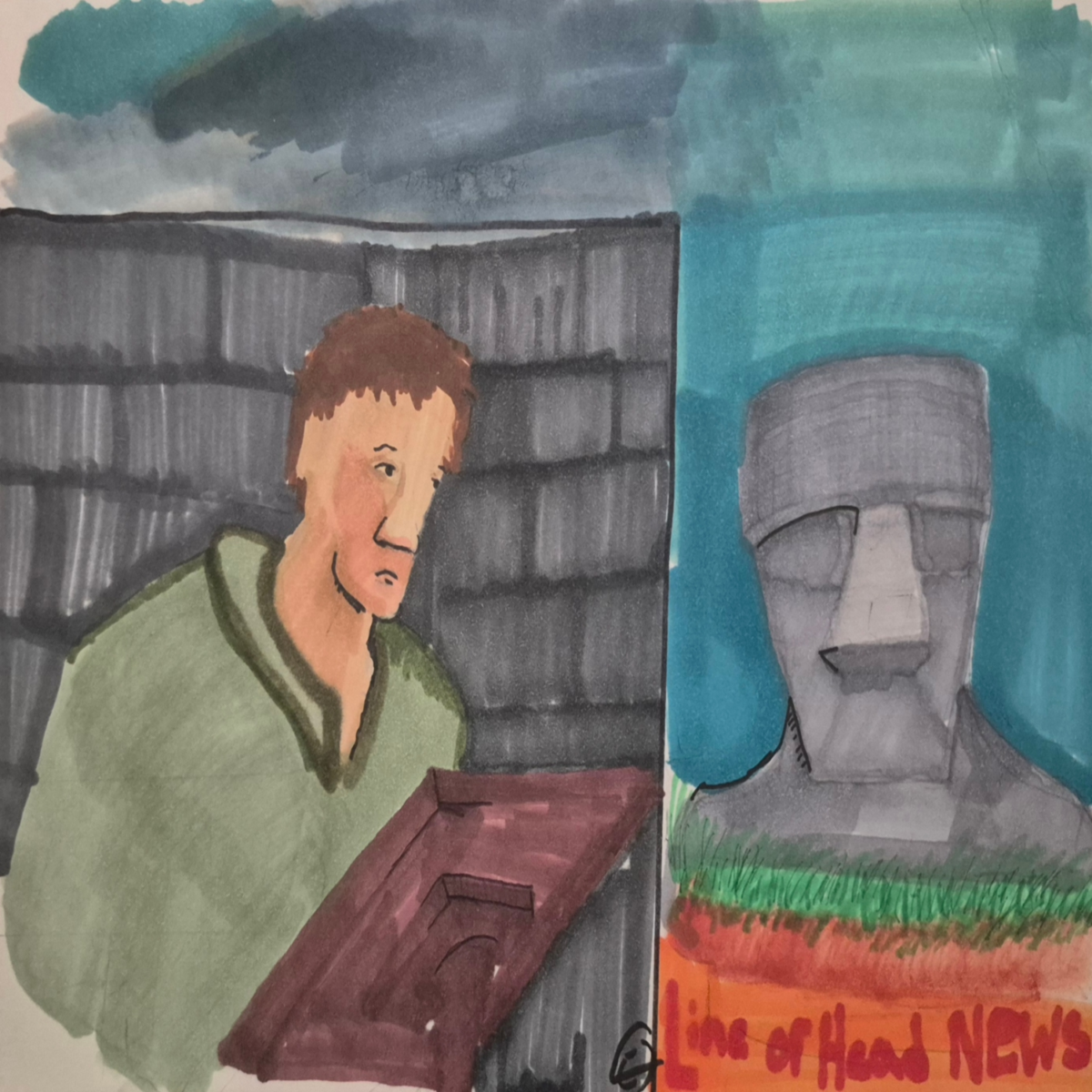 Inked Path: Negatives stacking, how to clear, comic art, comic strips, inkedpath, Quibbles of the scribbles, the clone did it, webcomic, Away-ink, Late to the party, puzzlement, used or not