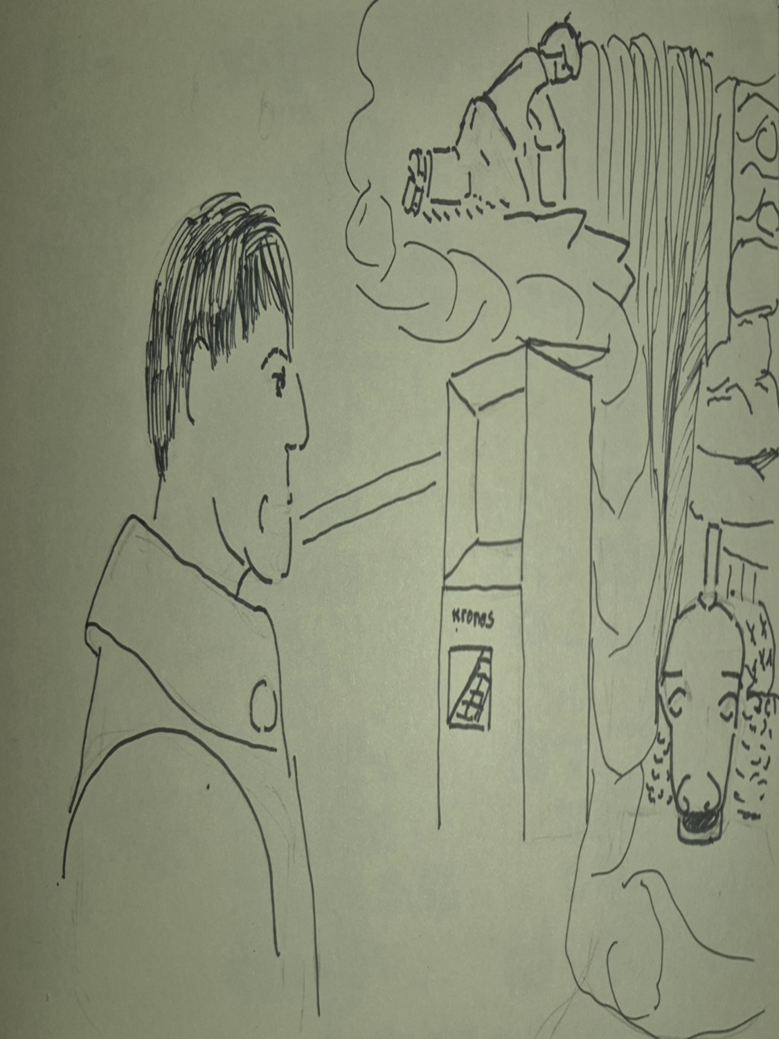 Inked Path: The flame of the rage is caged, how to clear, comic art, comic strips, inkedpath, Quibbles of the scribbles, the clone did it, webcomic, Away-ink, Late to the party, puzzlement, used or not