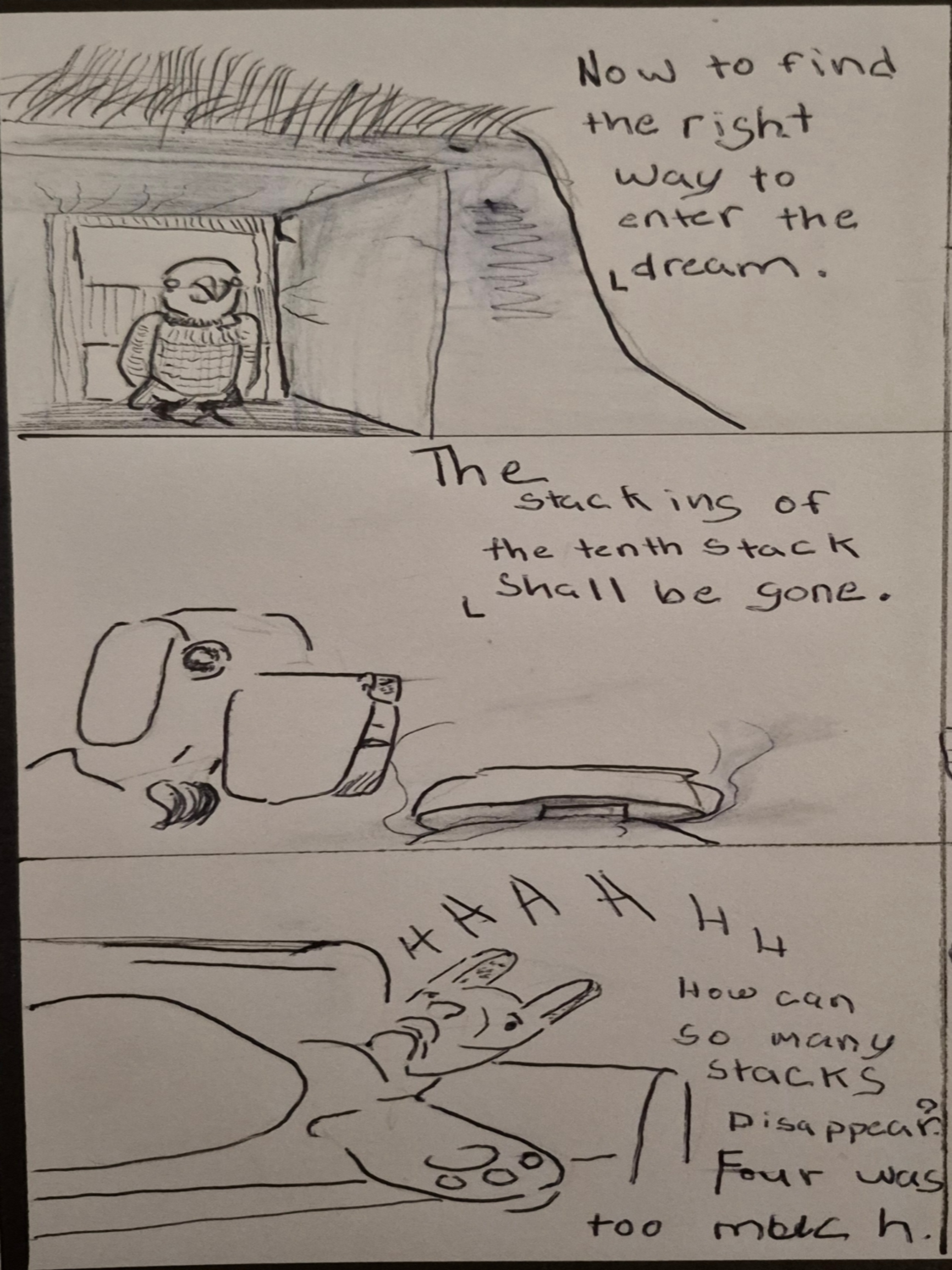 Inked Path: The flame of the rage is caged, how to clear, comic art, comic strips, inkedpath, Quibbles of the scribbles, the clone did it, webcomic, Away-ink, Late to the party, puzzlement, used or not