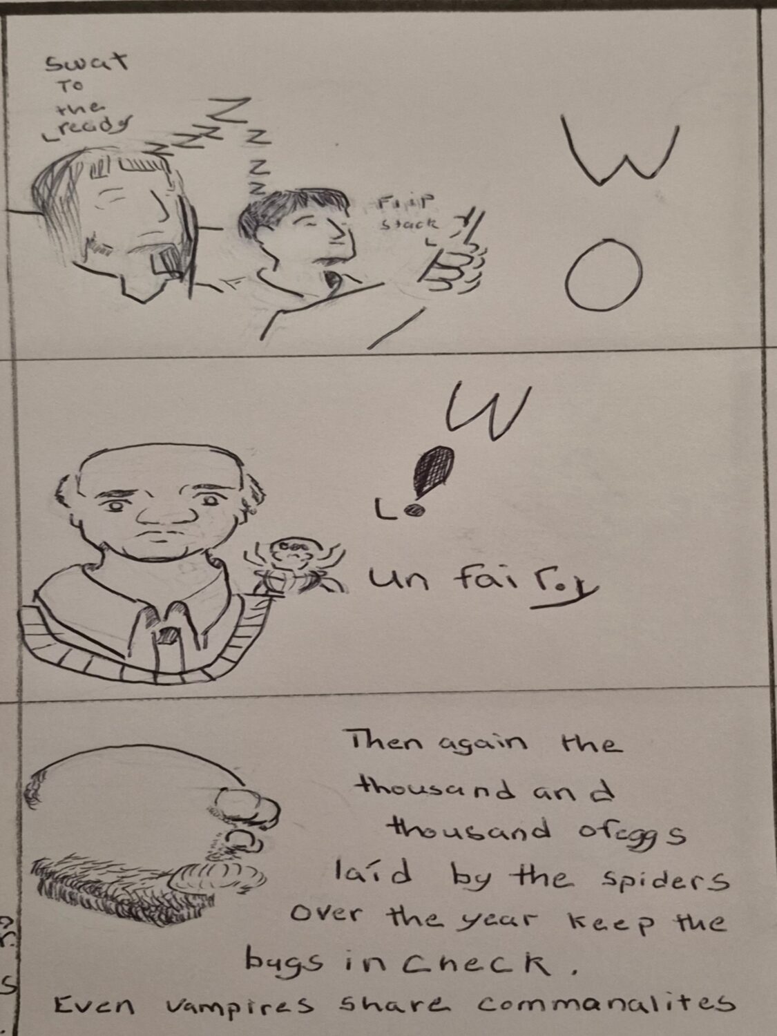 Inked Path: The flame of the rage is caged, how to clear, comic art, comic strips, inkedpath, Quibbles of the scribbles, the clone did it, webcomic, Away-ink, Late to the party, puzzlement, used or not