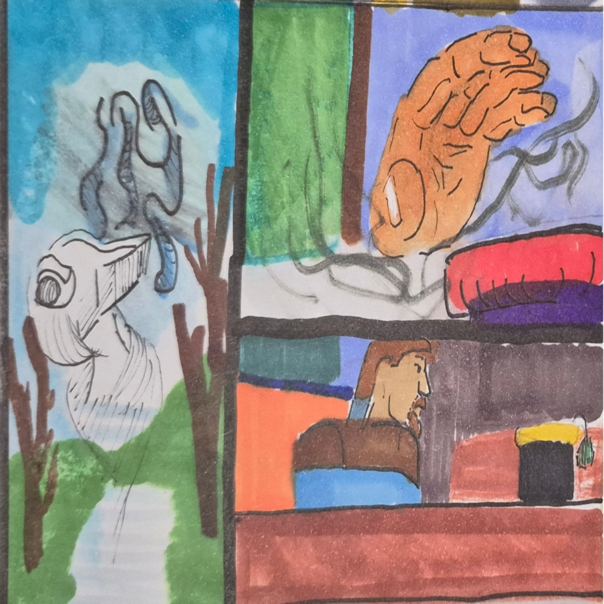 Inked Path: The flame of the rage is caged, how to clear, comic art, comic strips, inkedpath, Quibbles of the scribbles, the clone did it, webcomic, Away-ink, Late to the party, puzzlement, used or not