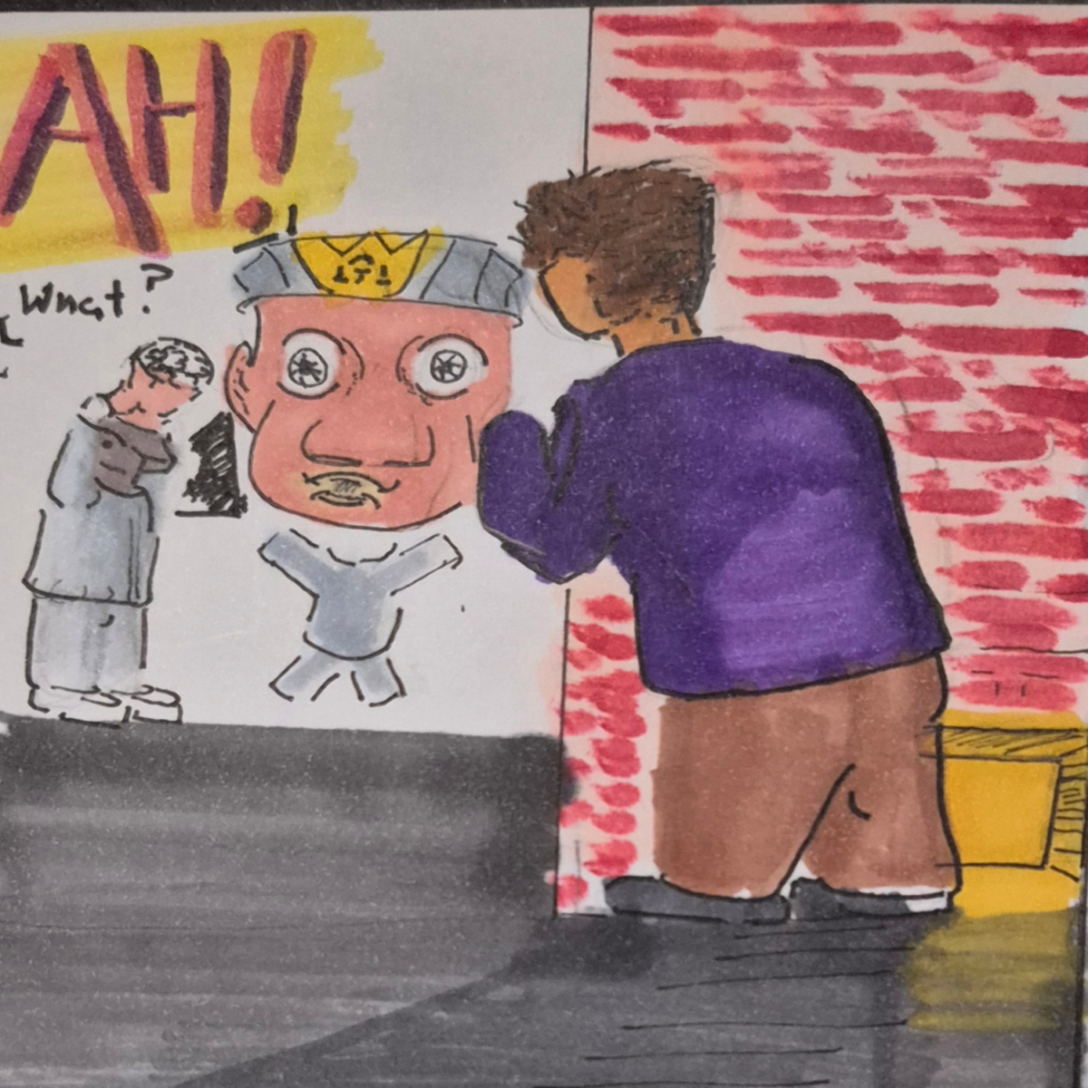 Inked Path: The flame of the rage is caged, how to clear, comic art, comic strips, inkedpath, Quibbles of the scribbles, the clone did it, webcomic, Away-ink, Late to the party, puzzlement, used or not