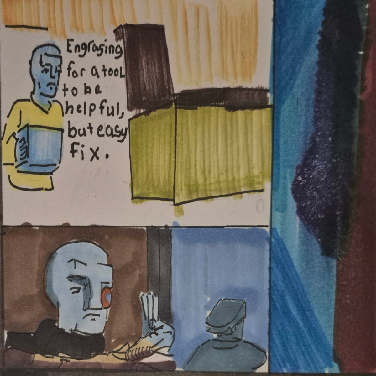 Inked Path: Mayor’s inward race to be reported., how to clear, comic art, comic strips, inkedpath, Quibbles of the scribbles, the clone did it, webcomic, Away-ink, Late to the party, puzzlement, used or not