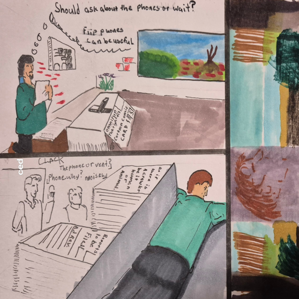 Inked Path: Robot chips Need for Robot, how to clear, comic art, comic strips, inkedpath, Quibbles of the scribbles, the clone did it, webcomic, Away-ink, Late to the party, puzzlement, used or not