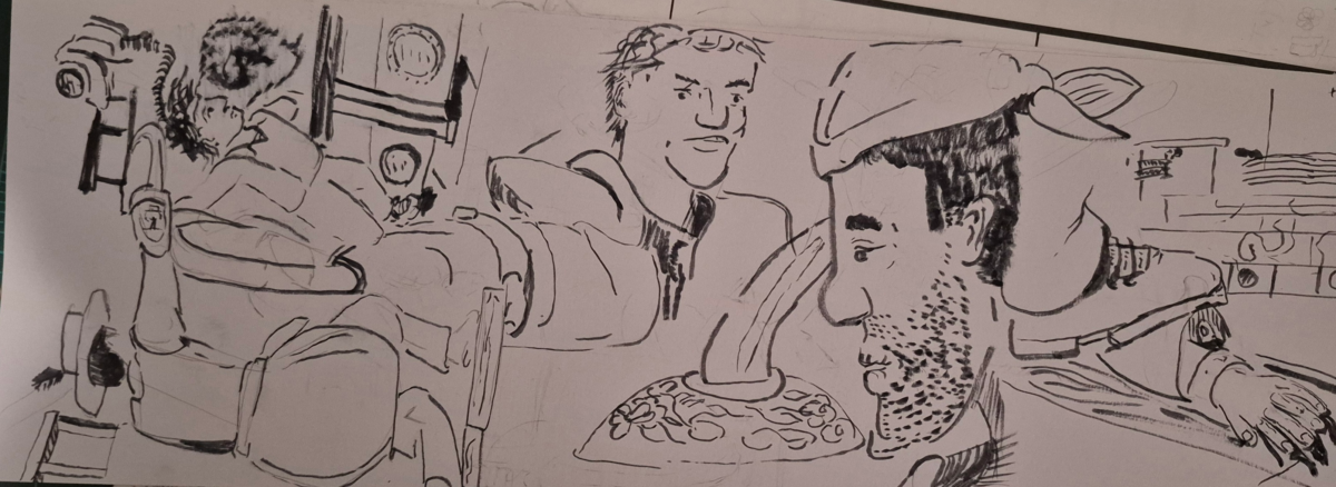 Inked Path: A murky depth and foggy view brings to mind, right?, comic art, comic strips, inkedpath, late to the party, puzzlement, Quibbles of the scribbles, the clone did it, used or not, webcomic.