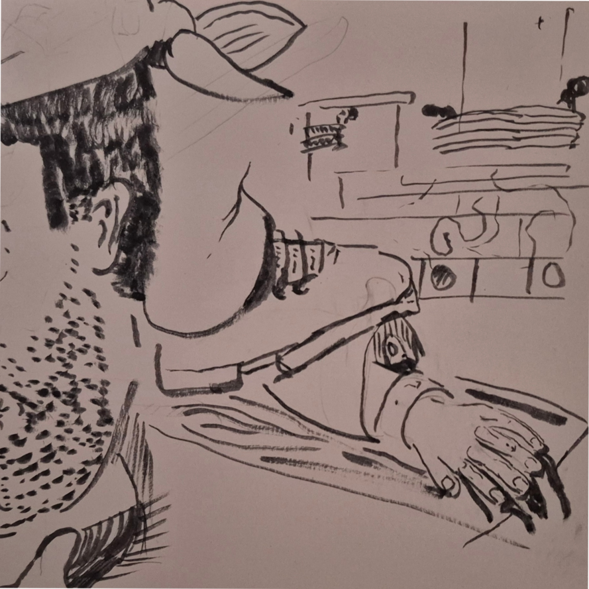 Inked Path: A murky depth and foggy view brings to mind, right?, comic art, comic strips, inkedpath, late to the party, puzzlement, Quibbles of the scribbles, the clone did it, used or not, webcomic.