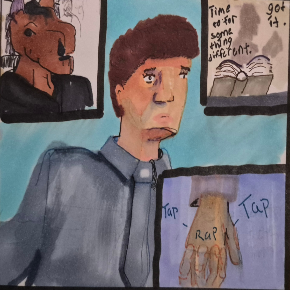 Inked Path: Once Used, Now The Cover, right?, comic art, comic strips, inkedpath, late to the party, puzzlement, Quibbles of the scribbles, the clone did it, used or not, webcomic.