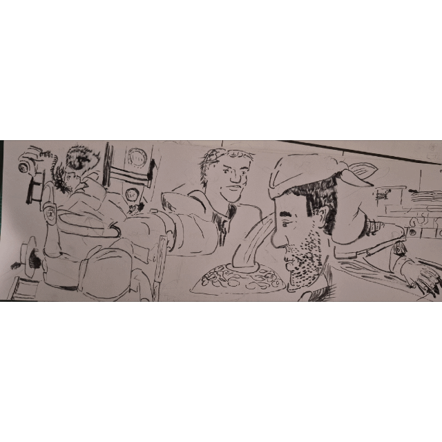 Inked Path: The beach and calm waves, how to clear, comic art, comic strips, inkedpath, Quibbles of the scribbles, the clone did it, webcomic, Away-ink, Late to the party, puzzlement, used or not
