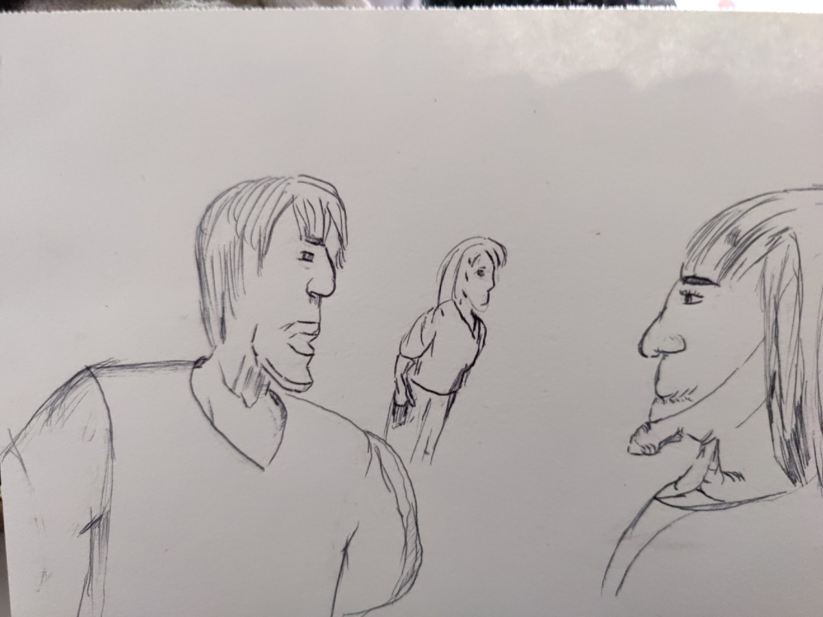 Inked Path:One curtain call, to see the changing., how to clear, comic art, comic strips, inkedpath, Quibbles of the scribbles, the clone did it, webcomic, Away-ink, Late to the party, puzzlement, used or not