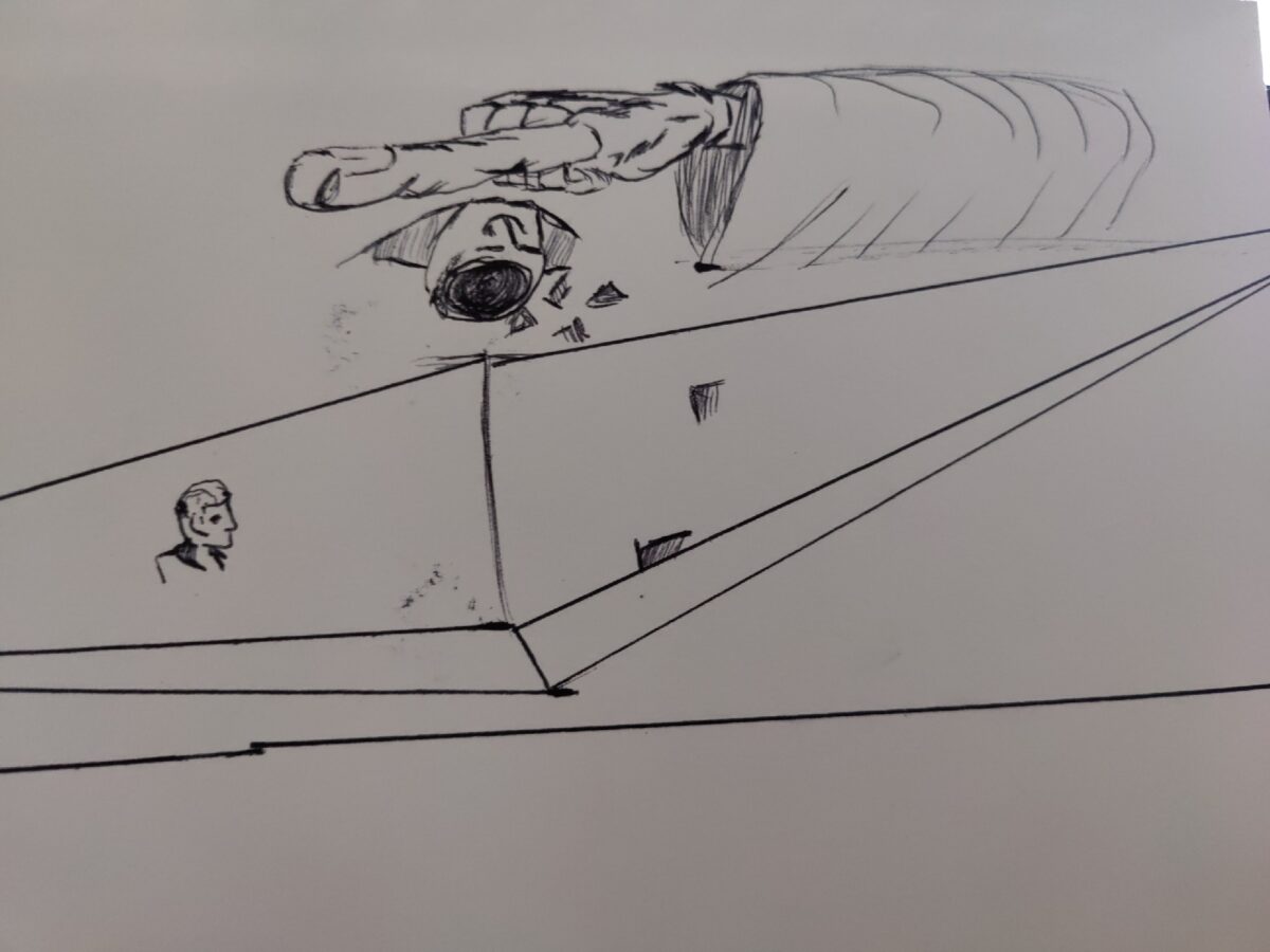 Inked Path: The beach and calm waves, how to clear, comic art, comic strips, inkedpath, Quibbles of the scribbles, the clone did it, webcomic, Away-ink, Late to the party, puzzlement, used or not
