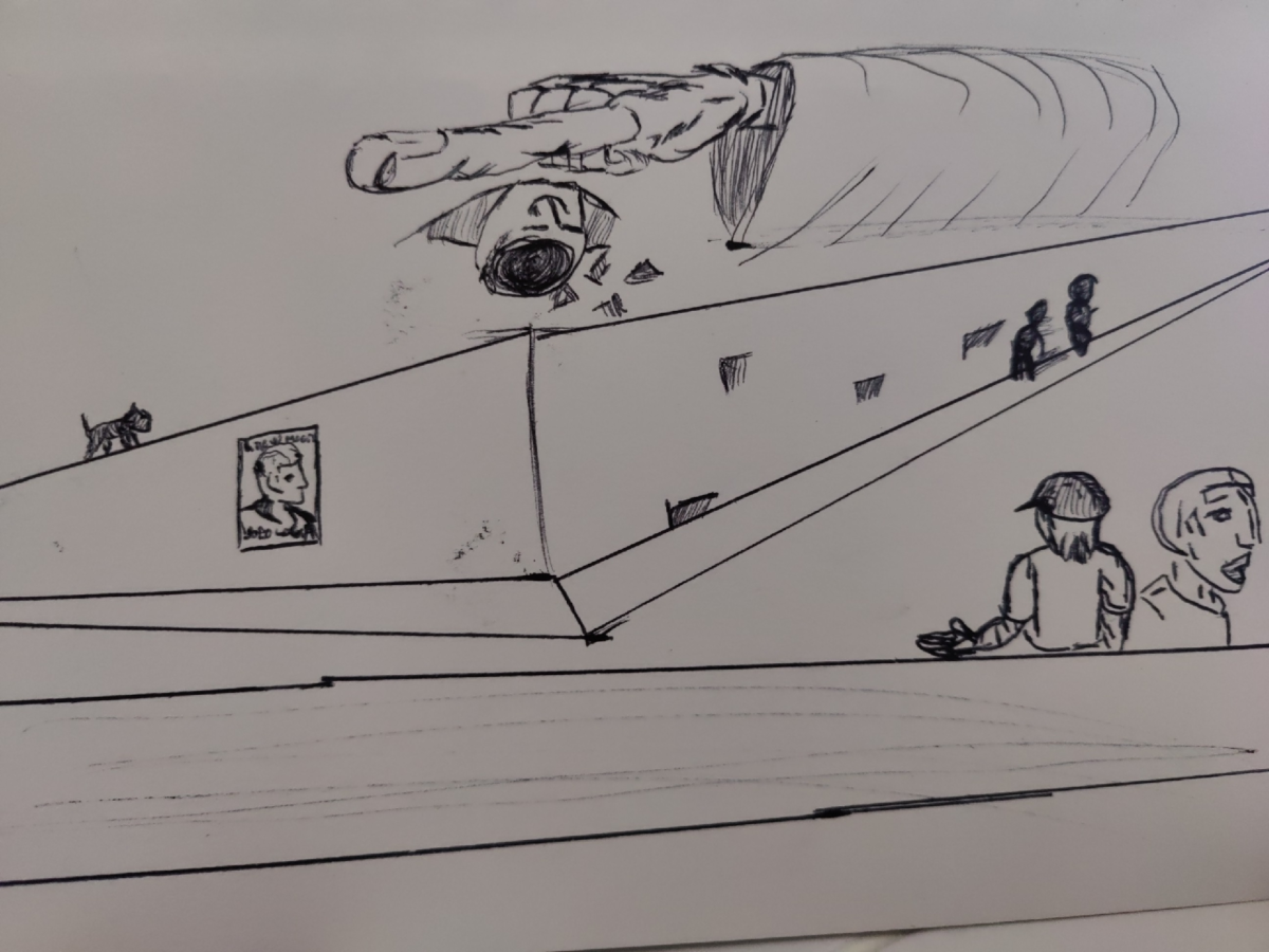 Inked Path: The beach and calm waves, how to clear, comic art, comic strips, inkedpath, Quibbles of the scribbles, the clone did it, webcomic, Away-ink, Late to the party, puzzlement, used or not
