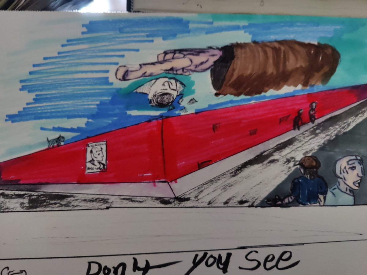 Inked Path: The beach and calm waves, how to clear, comic art, comic strips, inkedpath, Quibbles of the scribbles, the clone did it, webcomic, Away-ink, Late to the party, puzzlement, used or not
