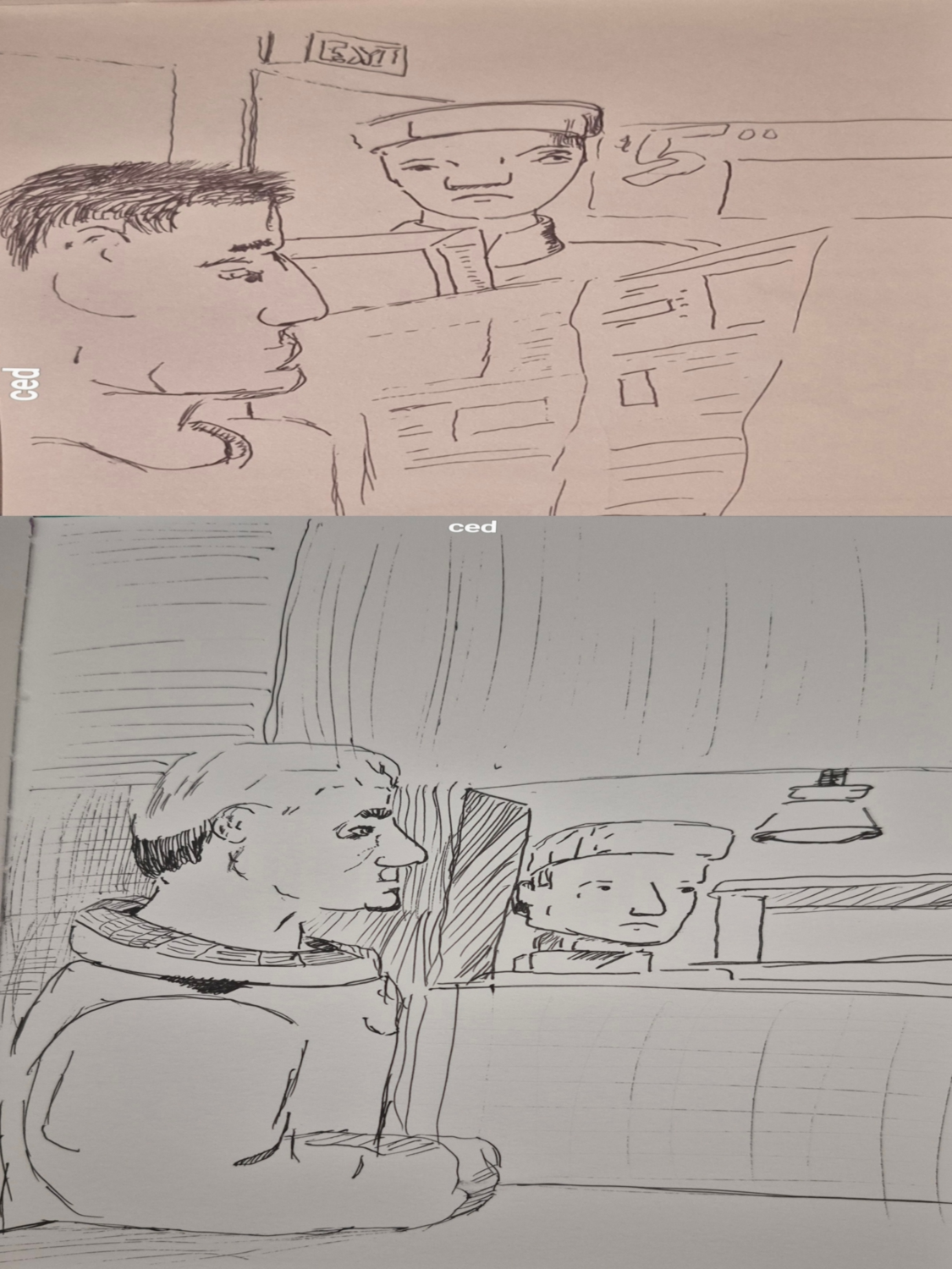 Inked Path: An investigation or an answer given?, how to clear, comic art, comic strips, inkedpath, Quibbles of the scribbles, the clone did it, webcomic, Away-ink, Late to the party, puzzlement, used or not
