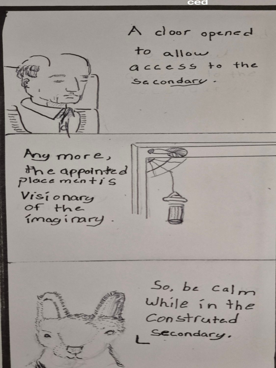 Inked Path:One curtain call, to see the changing., how to clear, comic art, comic strips, inkedpath, Quibbles of the scribbles, the clone did it, webcomic, Away-ink, Late to the party, puzzlement, used or not