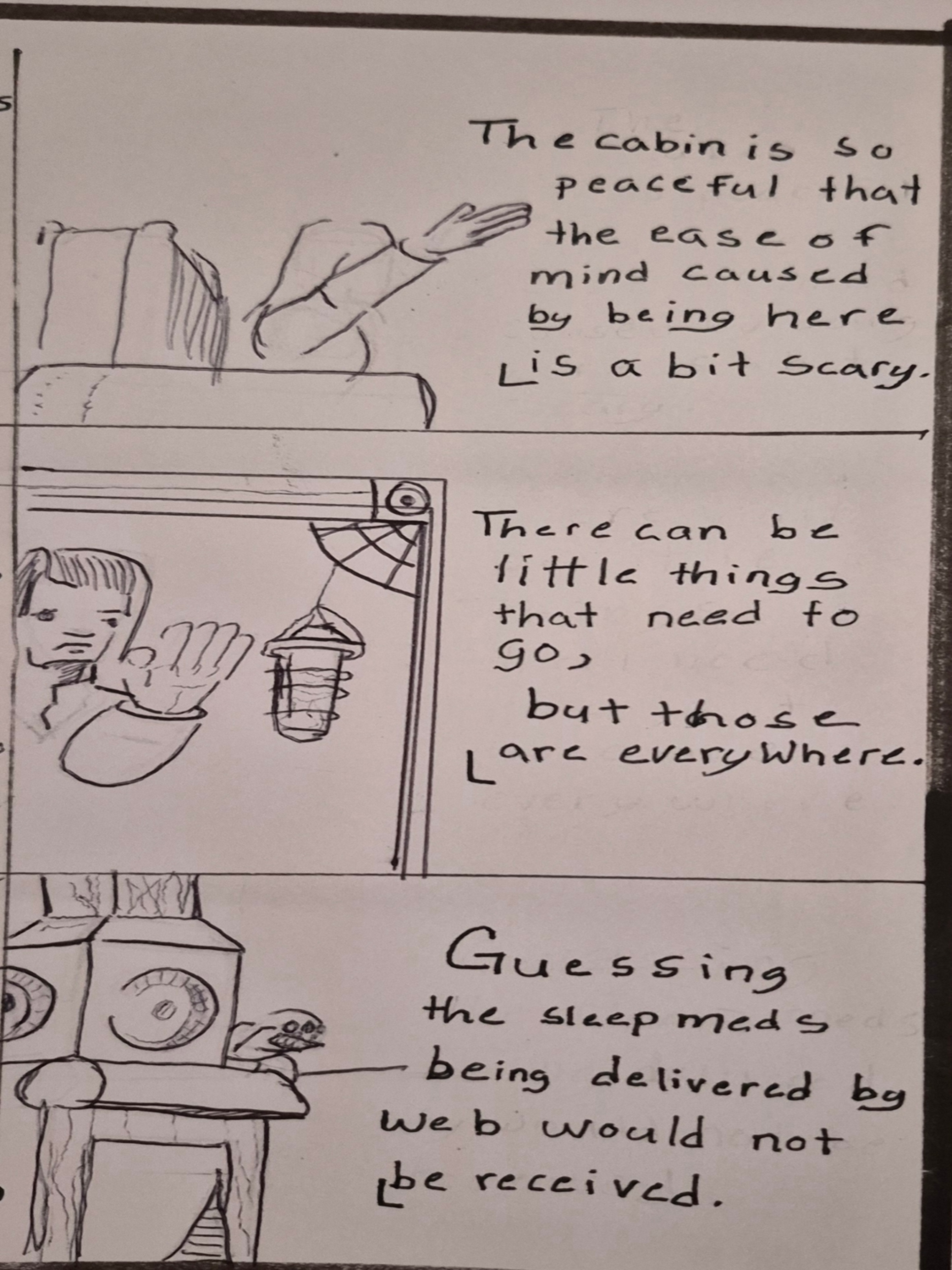 Inked Path:One curtain call, to see the changing., how to clear, comic art, comic strips, inkedpath, Quibbles of the scribbles, the clone did it, webcomic, Away-ink, Late to the party, puzzlement, used or not