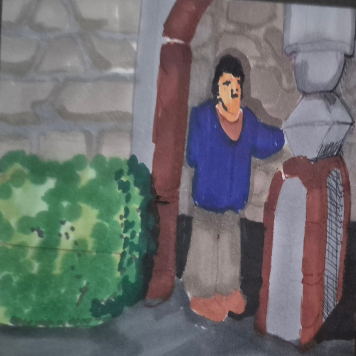 Inked Path:One curtain call, to see the changing., how to clear, comic art, comic strips, inkedpath, Quibbles of the scribbles, the clone did it, webcomic, Away-ink, Late to the party, puzzlement, used or not