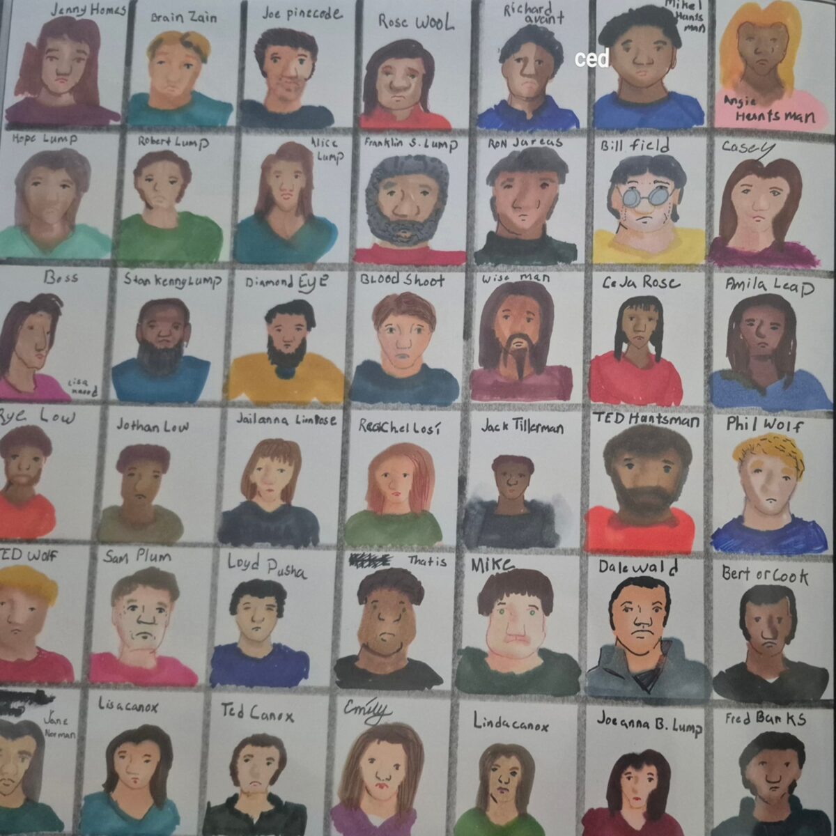 The clone did it,: characters of the fiefdom of Inked Path of comics.