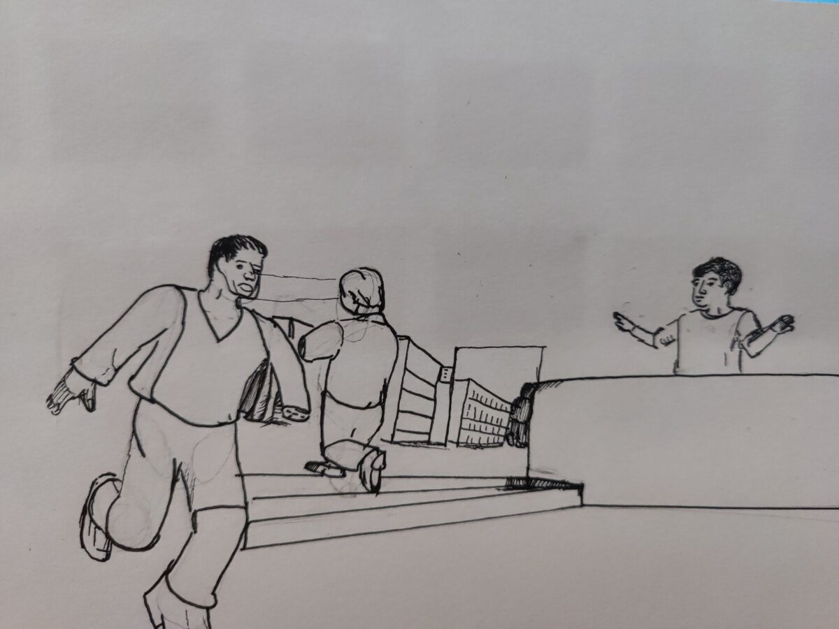 -Inked Path: Bread is made in ink, how to clear, comic art, comic strips, inkedpath, Quibbles of the scribbles, the clone did it, webcomic, Away-ink, Late to the party, puzzlement, used or not,