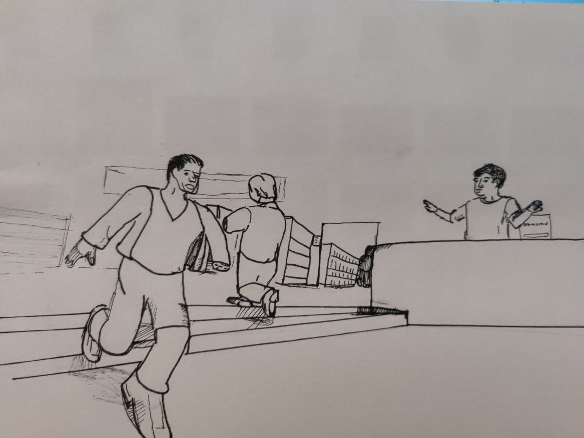 -Inked Path: Bread is made in ink, how to clear, comic art, comic strips, inkedpath, Quibbles of the scribbles, the clone did it, webcomic, Away-ink, Late to the party, puzzlement, used or not,