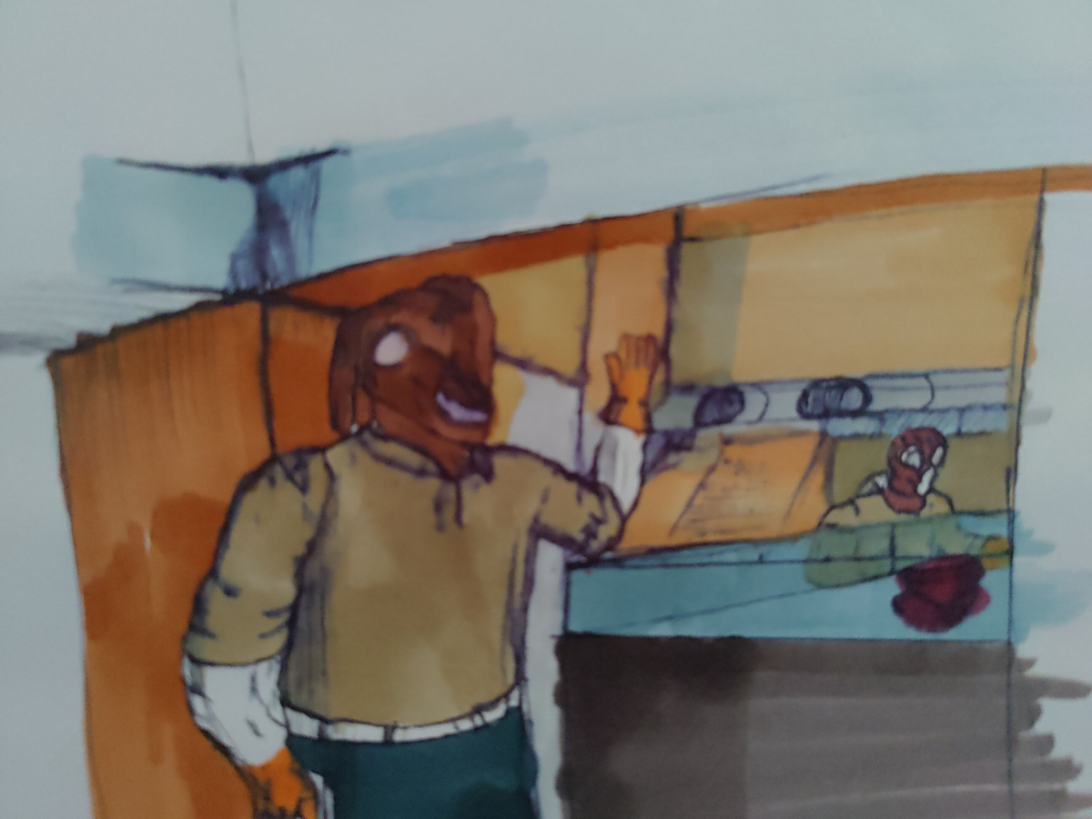 Inked path: Face covers the screens calm pictures, how to clear, comic art, comic strips, inkedpath, Quibbles of the scribbles, the clone did it, webcomic, Away-ink, Late to the party, puzzlement, used or not,