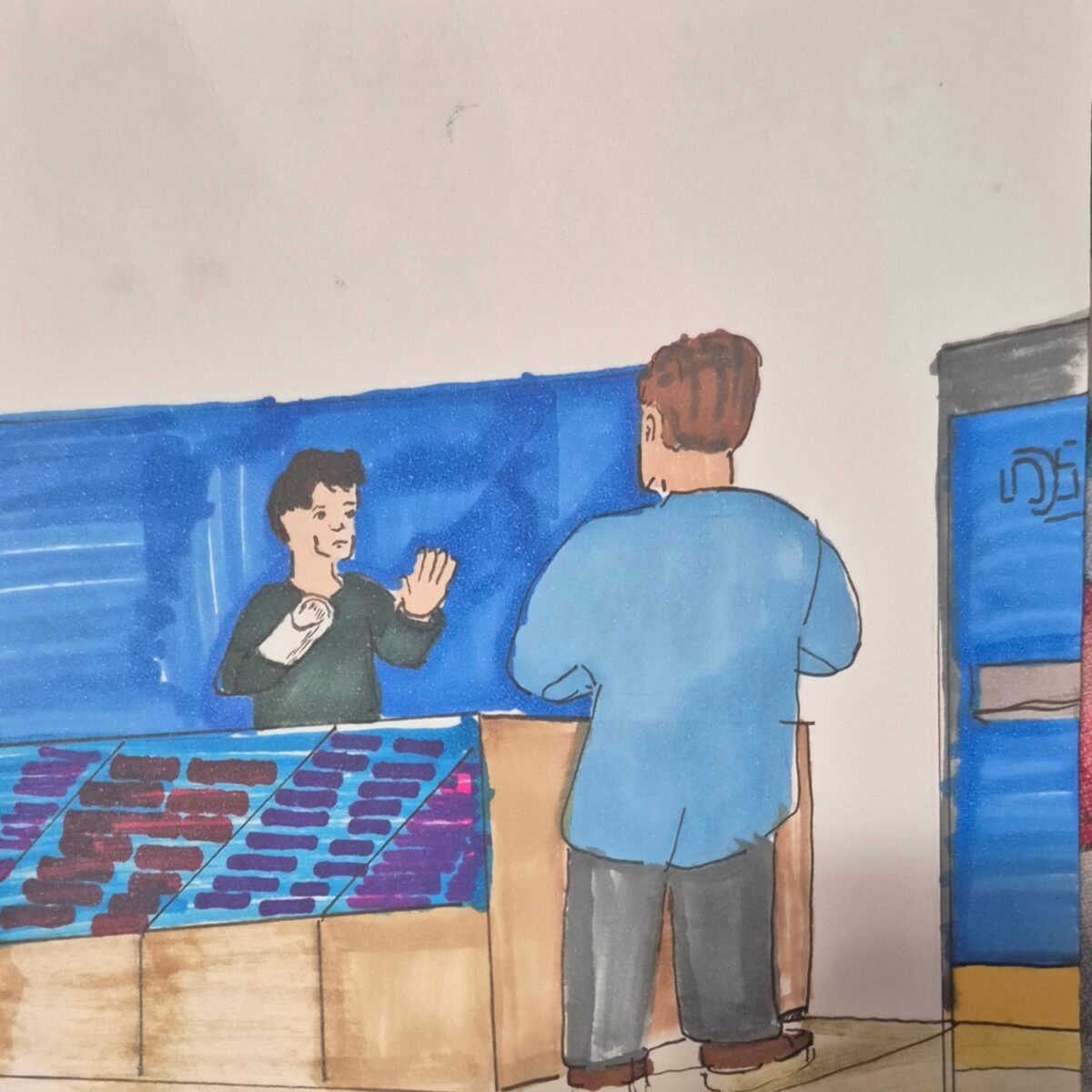 Inked path: Face covers the screens calm pictures, how to clear, comic art, comic strips, inkedpath, Quibbles of the scribbles, the clone did it, webcomic, Away-ink, Late to the party, puzzlement, used or not,