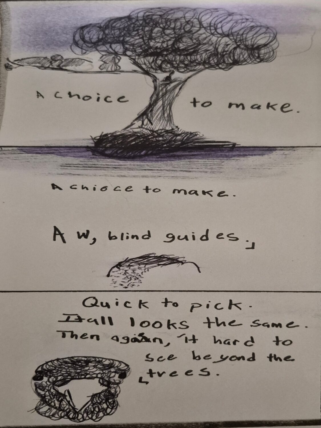-Inked Path: Bread is made in ink, how to clear, comic art, comic strips, inkedpath, Quibbles of the scribbles, the clone did it, webcomic, Away-ink, Late to the party, puzzlement, used or not,