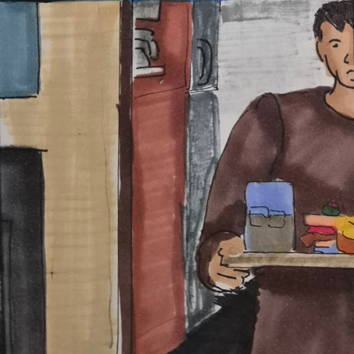 -Inked Path: Bread is made in ink, how to clear, comic art, comic strips, inkedpath, Quibbles of the scribbles, the clone did it, webcomic, Away-ink, Late to the party, puzzlement, used or not,