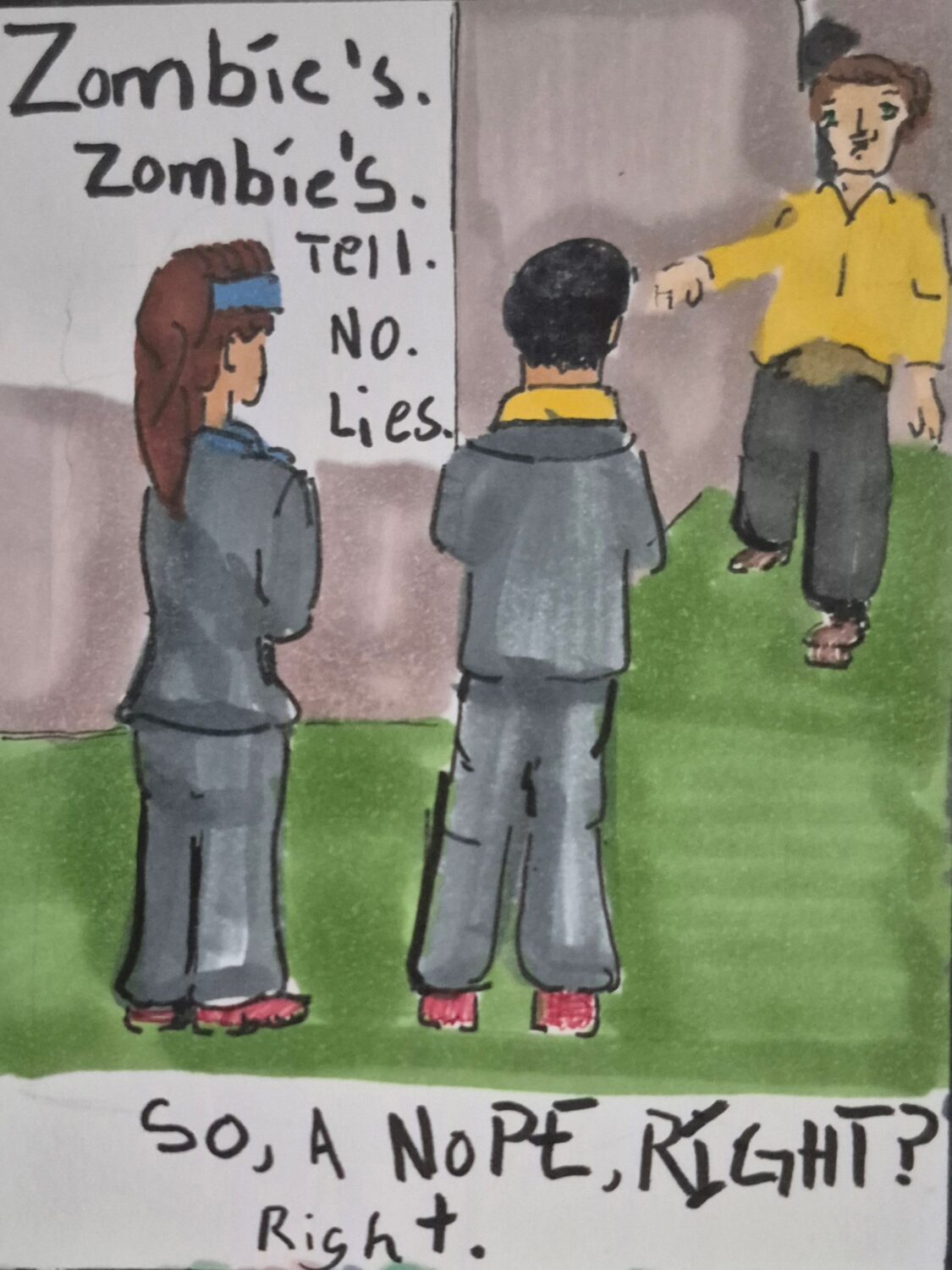 Inked path: Face covers the screens calm pictures, how to clear, comic art, comic strips, inkedpath, Quibbles of the scribbles, the clone did it, webcomic, Away-ink, Late to the party, puzzlement, used or not,
