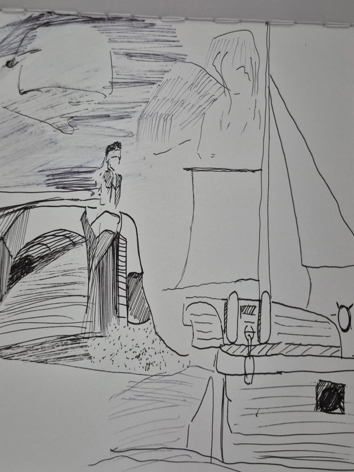 Used or not
, Comic panel Inked path: The tenacles of the past cat eye