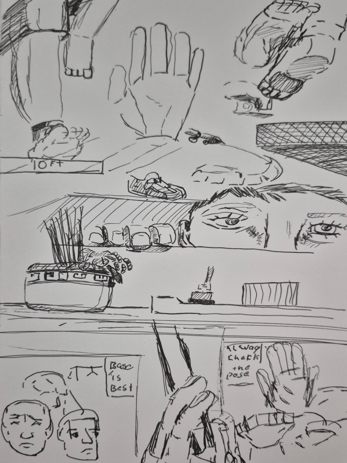  Inked path: Eyes are watching from the wall. webcomic, comic, art, humor, dreaming meaning