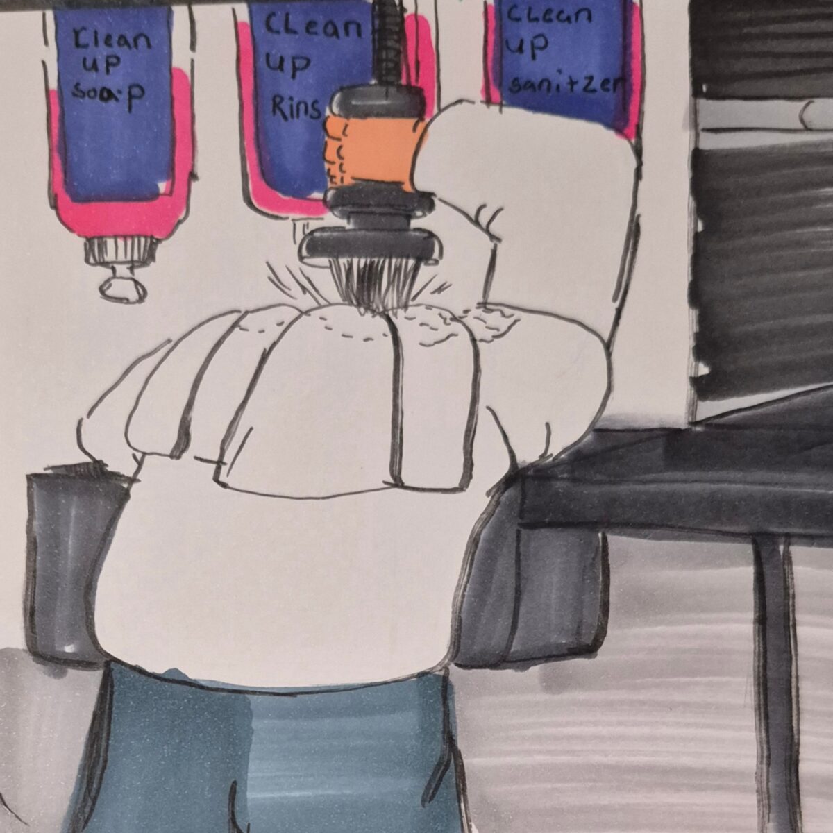  Inked path: Eyes are watching from the wall. webcomic, comic, art, humor, dreaming meaning