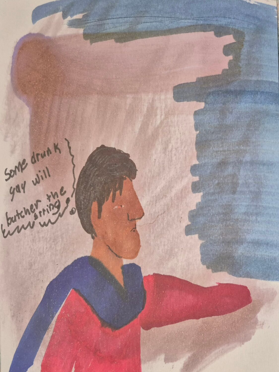  Inked path: Eyes are watching from the wall. webcomic, comic, art, humor, dreaming meaning