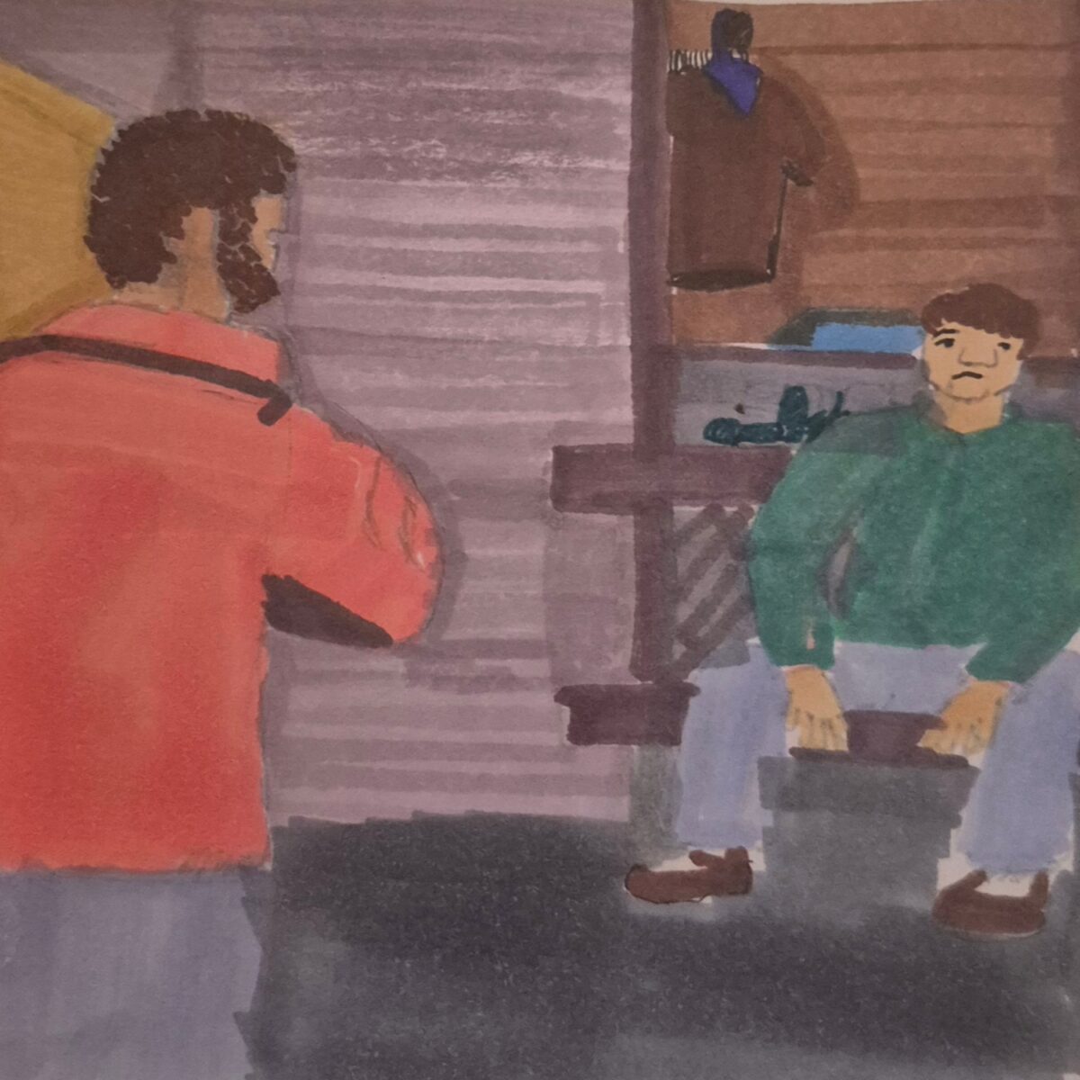 a piece of the puzzlement from a "The Clone Did It" abandoned page turned into another work.