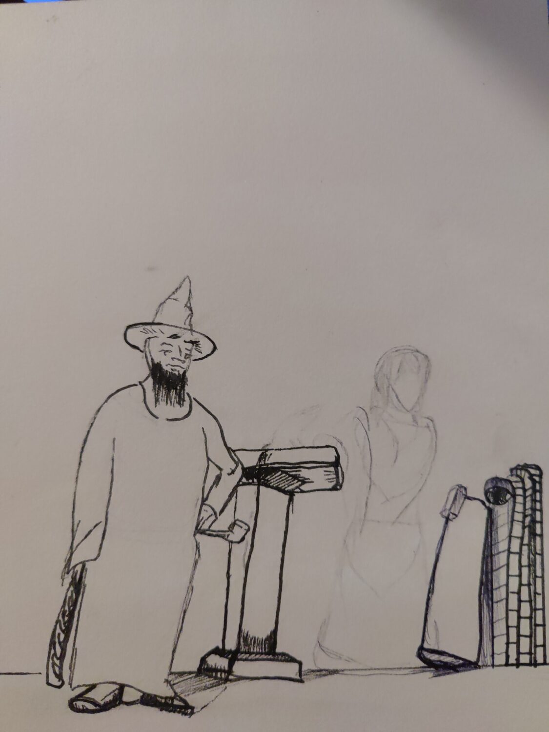 comic art, comic strips, inkedpath, Quibbles of the scribbles, webcomic,  Late to the party, puzzlement, used or not, Inked path: The reptiles give disturbing dreams. one of three game pieces of spot the difference