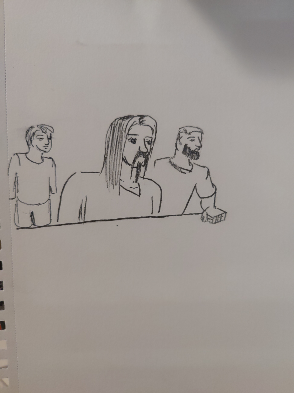 Inked path: Vision tells blank seeing the conversation?, comic art, comic strips, inkedpath, Quibbles of the scribbles, webcomic,  Late to the party, puzzlement, used or not,