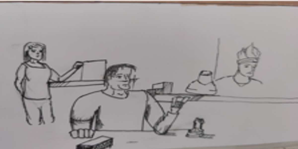 comic art, comic strips, inkedpath, Quibbles of the scribbles, webcomic, Late to the party, puzzlement, used or not, Inked Path: Minor Details are in the mind. The entry of perplexed is a spot-the-difference game hidden in the work.